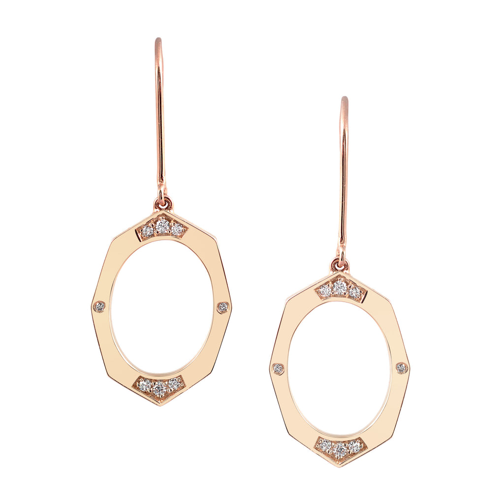 Small Diamond Drop Earrings With Lever Backs | Affinity Sans | Irthly